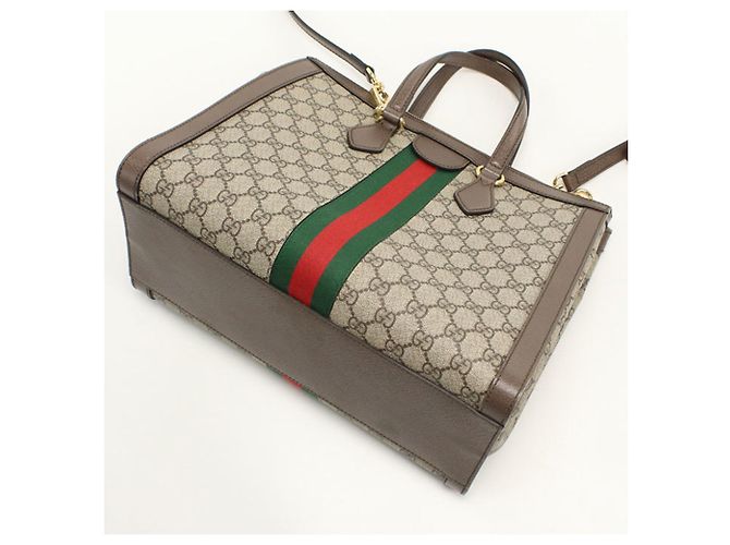 Borsa Tote 2-Way Ophidia GUCCI Beige - vista 2