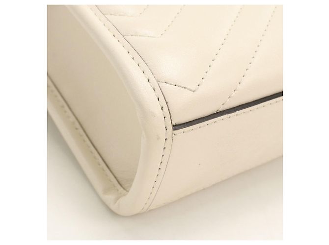 Borsa Gucci GG Marmont bianca Bianco - vista 5
