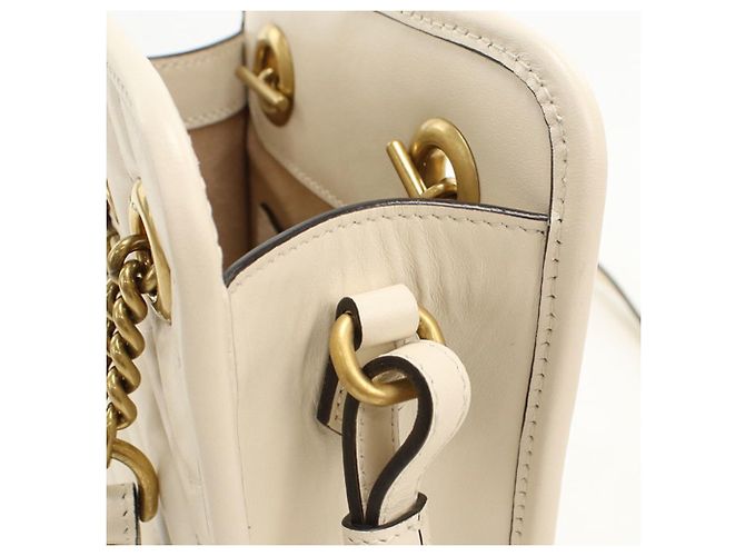 Borsa Gucci GG Marmont bianca Bianco - vista 6