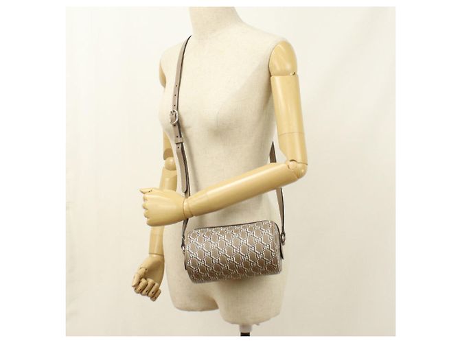 Borsa a tracolla Gucci GG Shadow Beige - vista 7