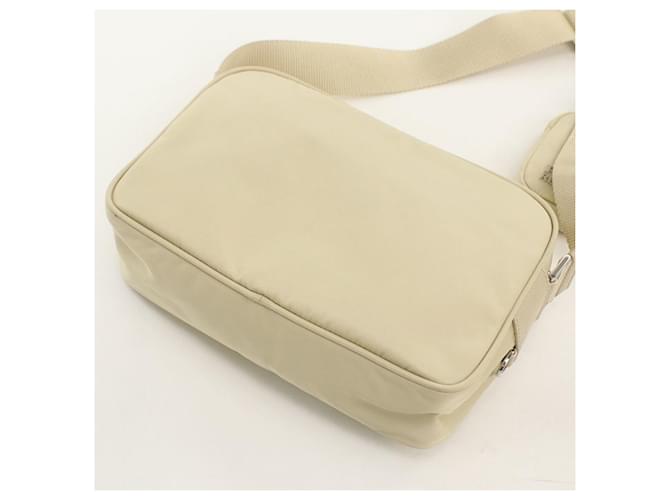 Borsa a tracolla beige Prada - vista 2