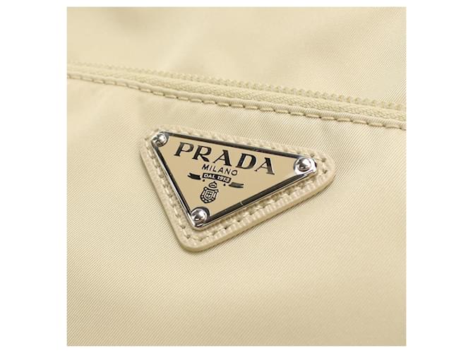 Borsa a tracolla beige Prada - vista 4