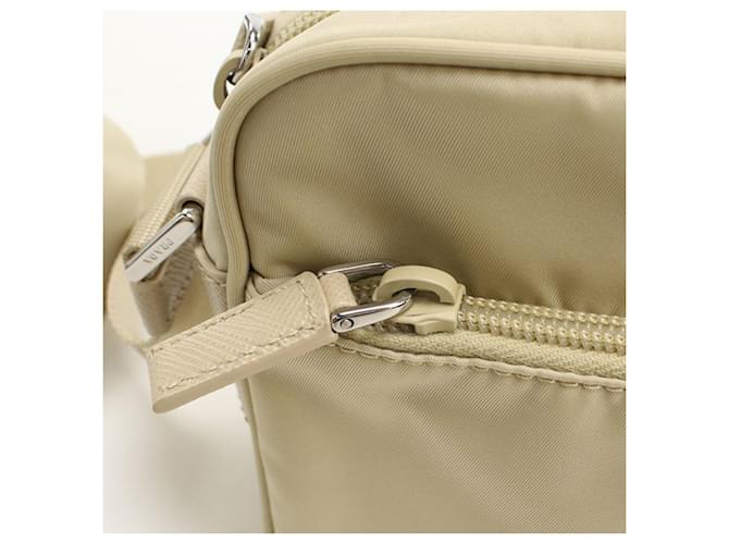 Borsa a tracolla beige Prada - vista 6