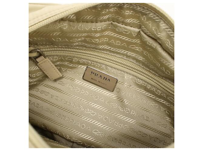Borsa a tracolla beige Prada - vista 7