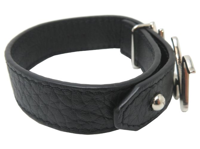Bracciale Charm in pelle Taurillon nera Louis Vuitton Nero - vista 4