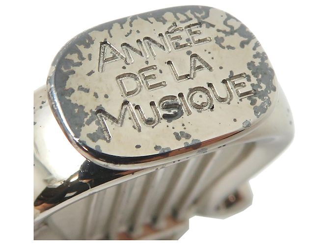 Charm a forma di lucchetto a arpa Hermès Argento - vista 6