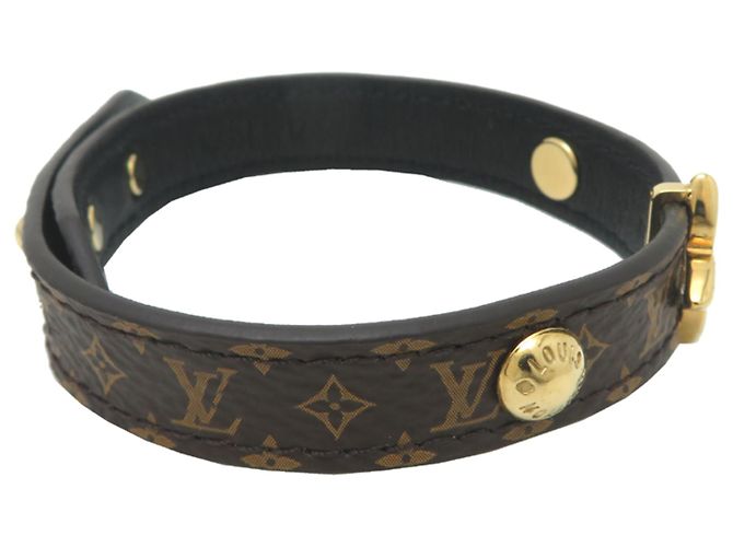 Bracciale Charm Louis Vuitton Marrone D'oro - vista 4