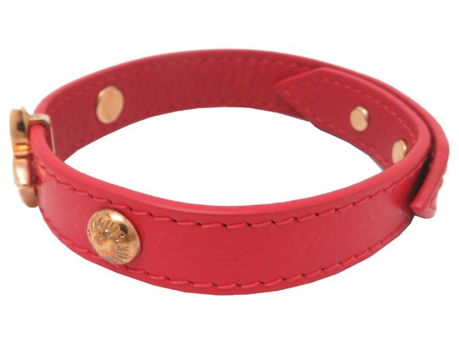 Bracciale Charm Monogram Rosso Louis Vuitton D'oro - vista 2