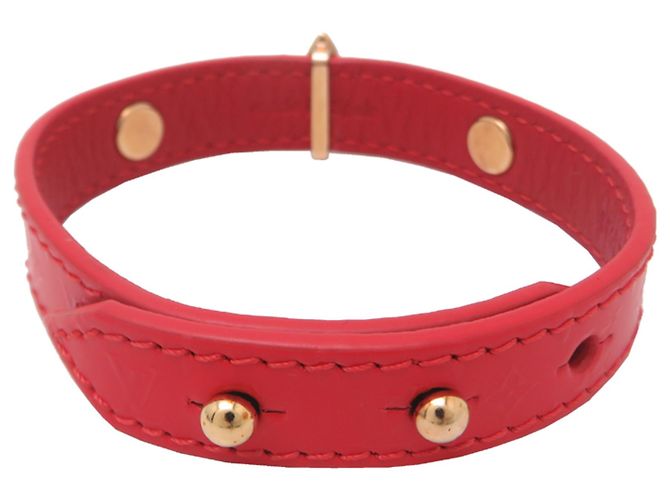Bracciale Charm Monogram Rosso Louis Vuitton D'oro - vista 3
