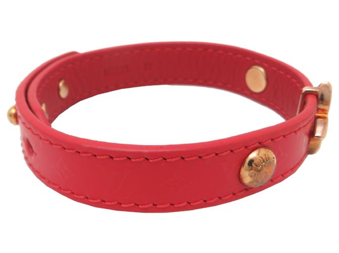 Bracciale Charm Monogram Rosso Louis Vuitton D'oro - vista 4