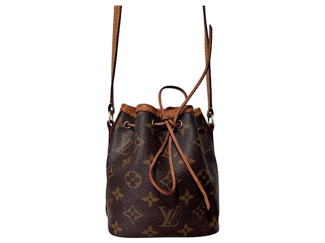 Louis Vuitton Borsa Noé Mini Monogram Marrone Monogramma - vista 6
