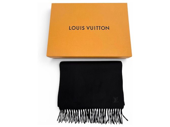 Louis Vuitton Kaschmir-Stola Schwarz - Ansicht 2