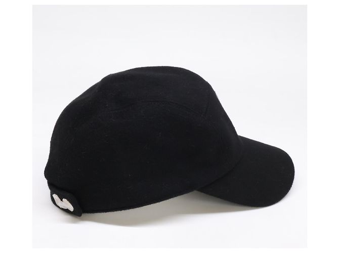 Hermès Berretto in cashmere nero Hermes - vista 5