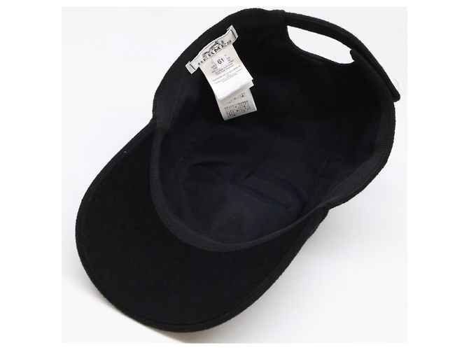 Hermès Berretto in cashmere nero Hermes - vista 6