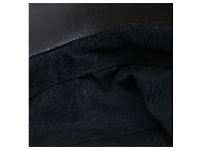 Cappellino Louis Vuitton in nylon e pelliccia di coniglio nero - vista 12