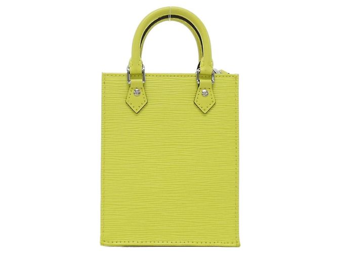 Louis Vuitton Epi Petite Sac Plat Handbag Yellow - view 2