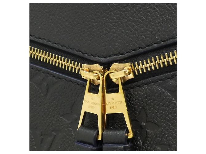 Borsa Louis Vuitton Monogram Empreinte Three MM Nero - vista 4