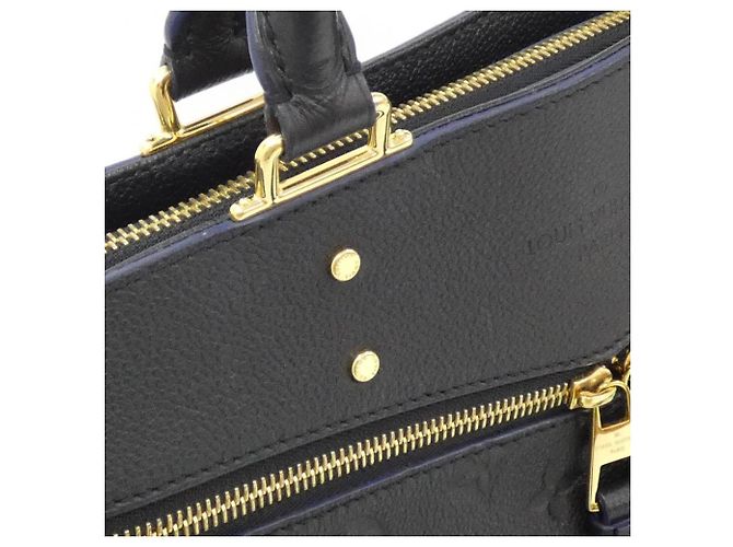 Borsa Louis Vuitton Monogram Empreinte Three MM Nero - vista 6