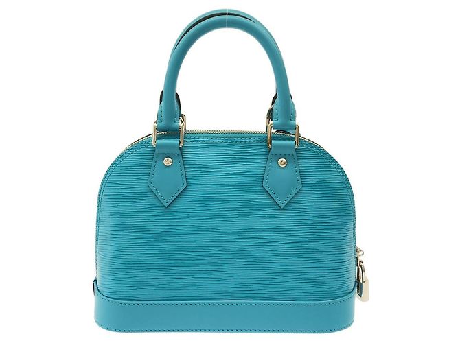 Borsa Louis Vuitton Epi Alma BB M20609 Turchese - vista 3