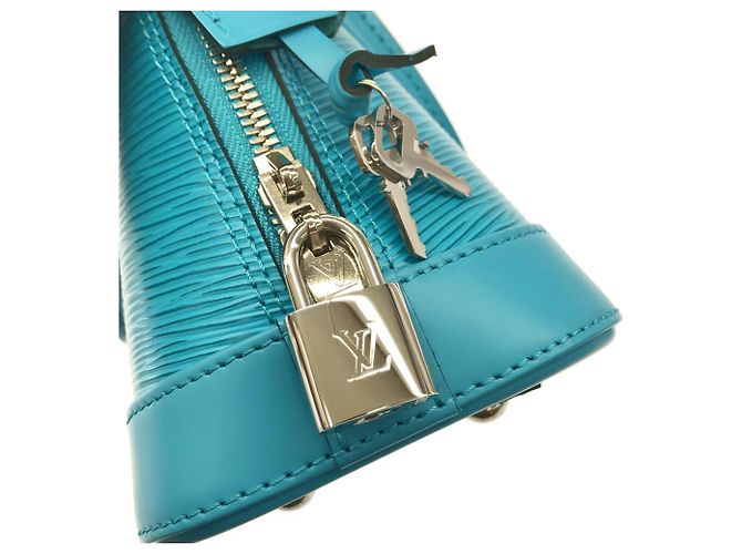 Borsa Louis Vuitton Epi Alma BB M20609 Turchese - vista 4
