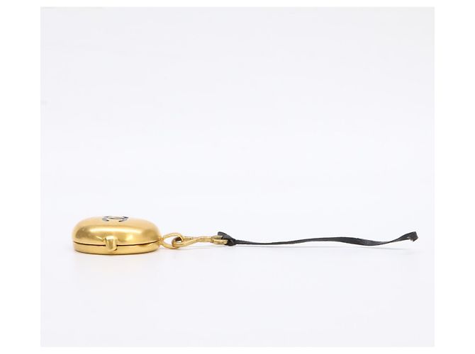 Chanel 95P Coco Mark Medaillon Anhänger Mirror Golden - Ansicht 2