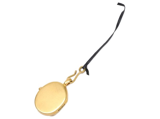 Chanel 95P Coco Mark Medaillon Anhänger Mirror Golden - Ansicht 5