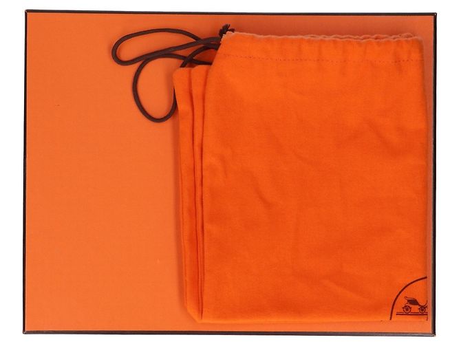 Hermès Borsa a Spalla Hermes Vache Liège x Toile H Sac Colorado PM Arancione - vista 7