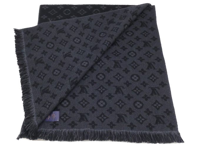 Louis Vuitton Monogram Classic Stola Schwarz - Ansicht 4
