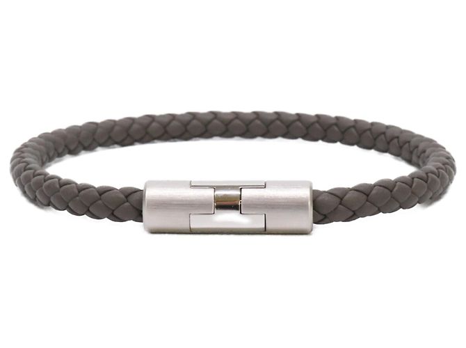 Hermès Bracciale in pelle Hermes Puzzle H Grigio - vista 2