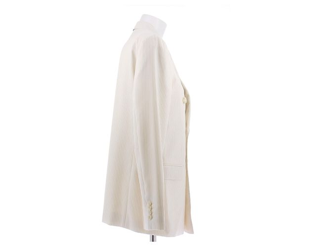 Céline Blazer bianco a righe - vista 3