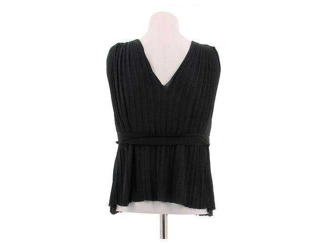 Top in seta Lanvin blu navy - vista 2