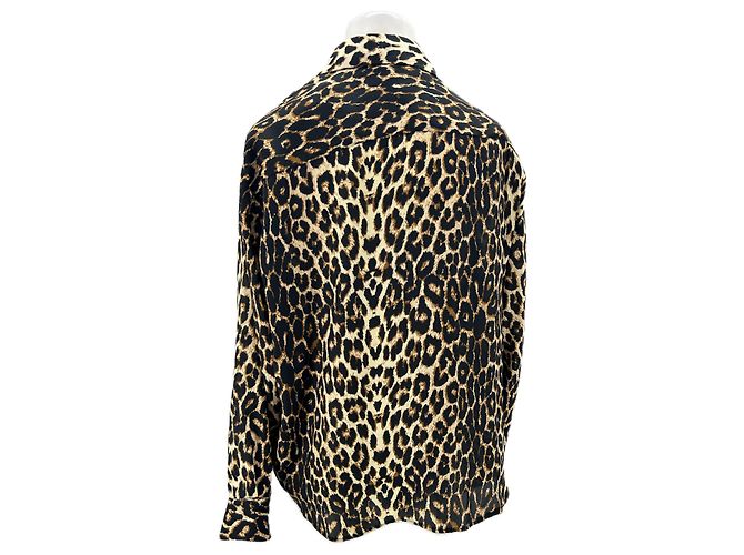 Autre Marque Camicia con spalline leopardate Marrone - vista 2