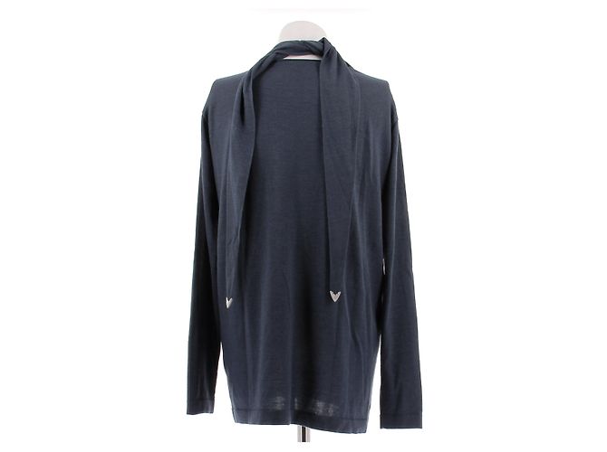 Brunello Cucinelli Pull marine en cachemire Bleu Marine - vue 2
