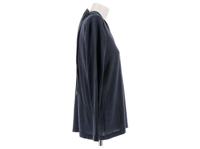 Brunello Cucinelli Pull marine en cachemire Bleu Marine - vue 3