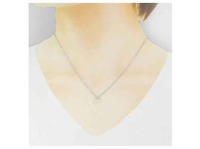 Autre Marque Collana in platino e diamanti Argento - vista 6