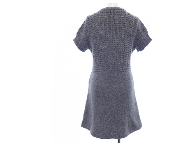 Timeless Chanel Kleid aus Kaschmir-Mischung Braun - Ansicht 2