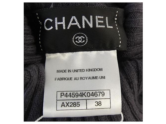 Timeless Tejido de cachemira Chanel Púrpura - vista 4