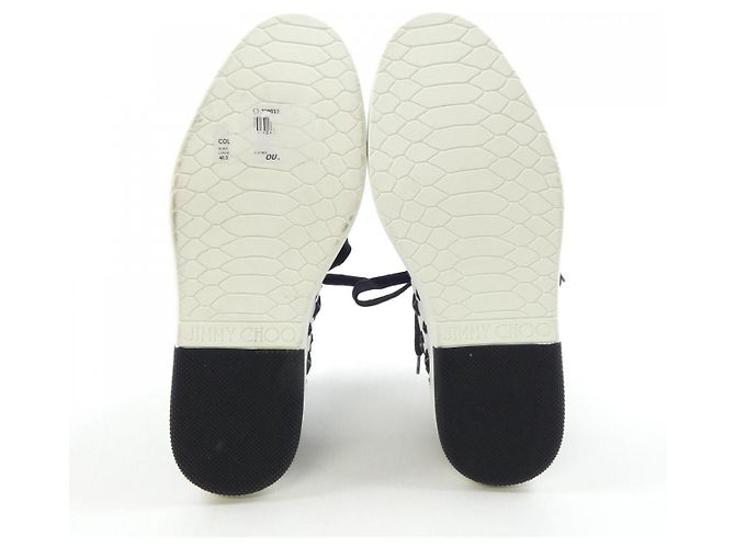 Sneakers Jimmy Choo Nero Bianco - vista 4