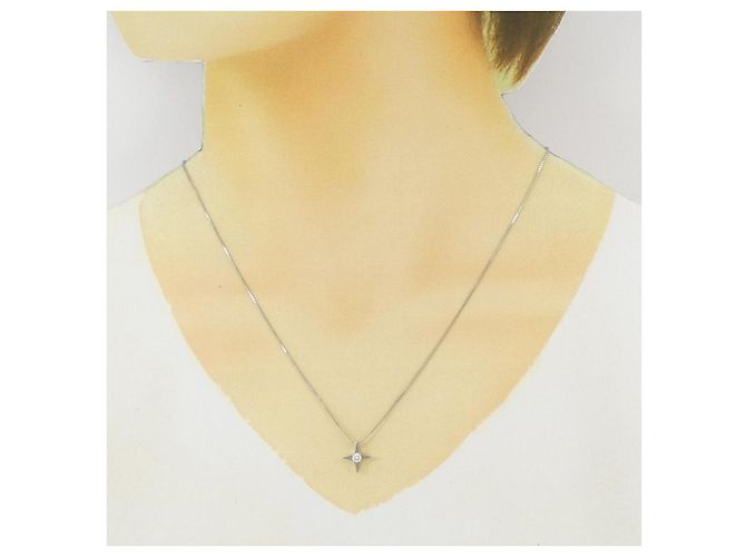 Autre Marque Collana di Diamanti PT900 PT850 Argento - vista 6