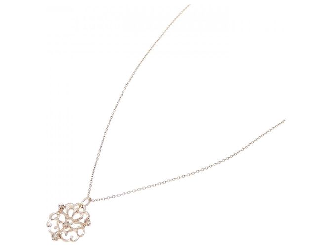 Autre Marque Collana in oro rosa K10 e diamanti - vista 2