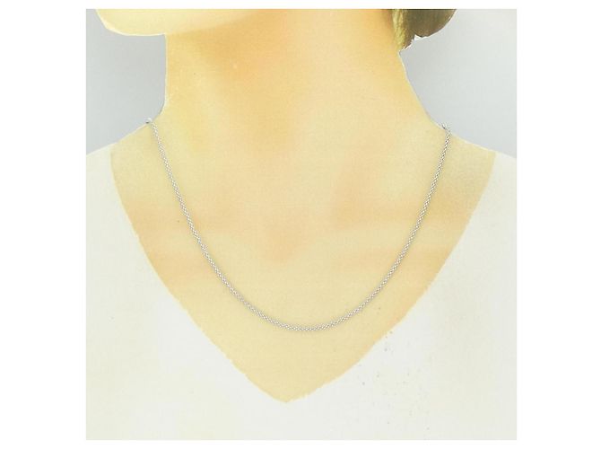 Autre Marque Collana in oro bianco Au750 Argento - vista 5