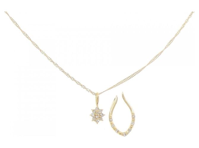 Autre Marque Collana 2-way in Au750 e Diamanti D'oro - vista 6