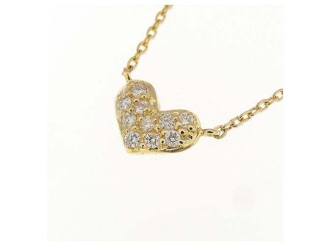 Autre Marque Collana Cuore di Diamante Au750 D'oro - vista 3