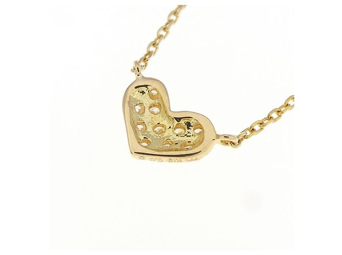 Autre Marque Collana Cuore di Diamante Au750 D'oro - vista 4