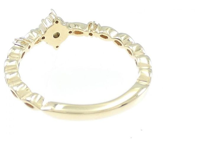 Autre Marque Anello Luziada K10 in oro giallo, tormalina e diamante D'oro - vista 3