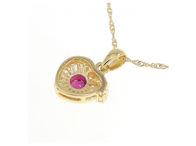 Autre Marque Collana con rubino e diamanti Au750 D'oro - vista 4