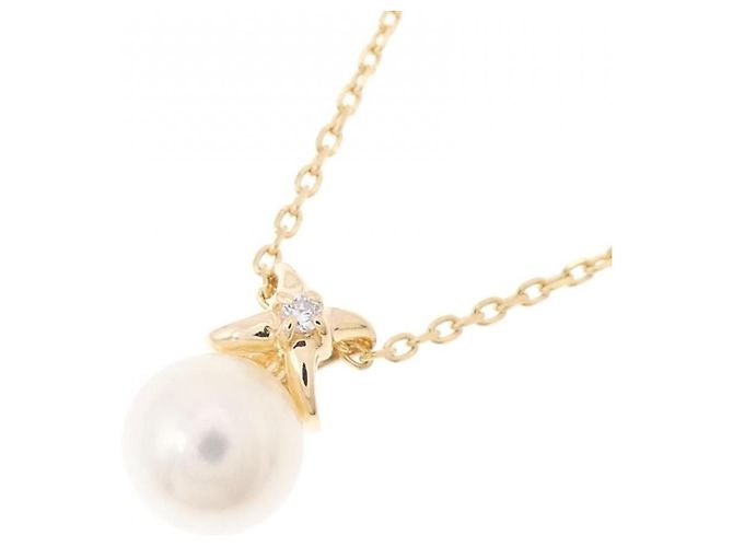 Autre Marque Collana con perle Akoya e diamanti Au750 D'oro - vista 3