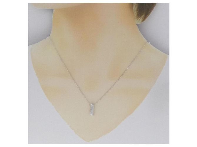 Autre Marque Collana con Diamanti Au750 Argento - vista 6