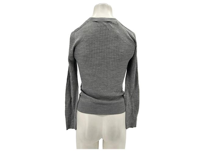 Jersey Lacoste de lana gris Talla 36 - vista 2