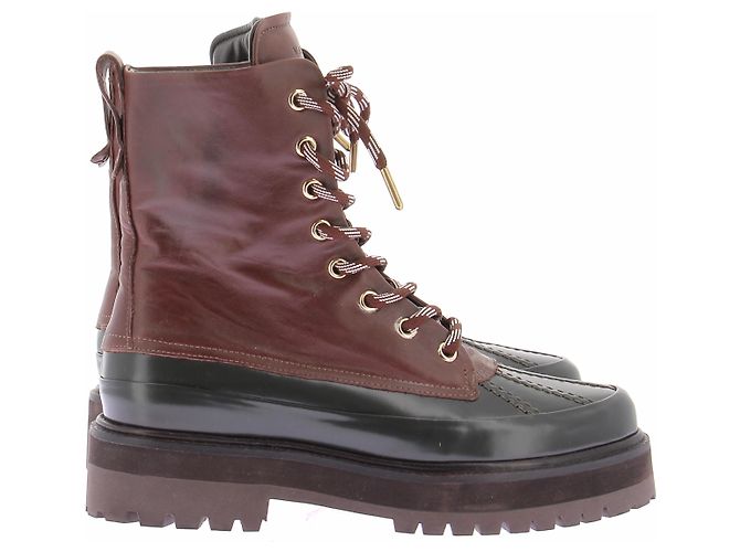 Autre Marque Bordeaux Schnürstiefeletten Braun - Ansicht 4